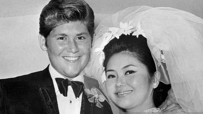 Elaine Okamura and Wayne Newton